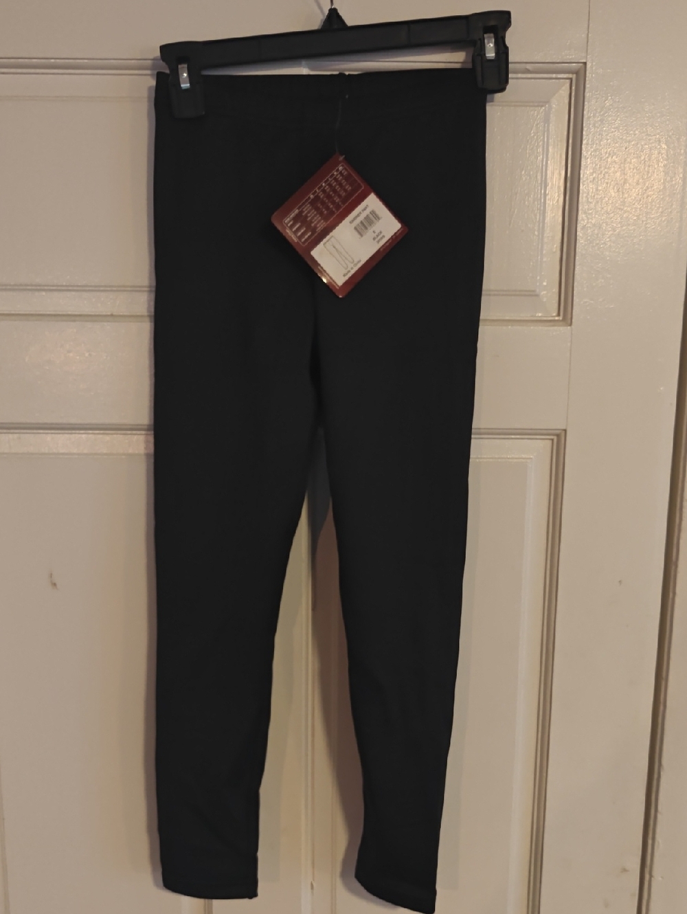 Kids Base Layer Black Stretch Leggings